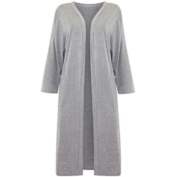 Open Front Jersey Knit Cardigan - Picture 5 of 8